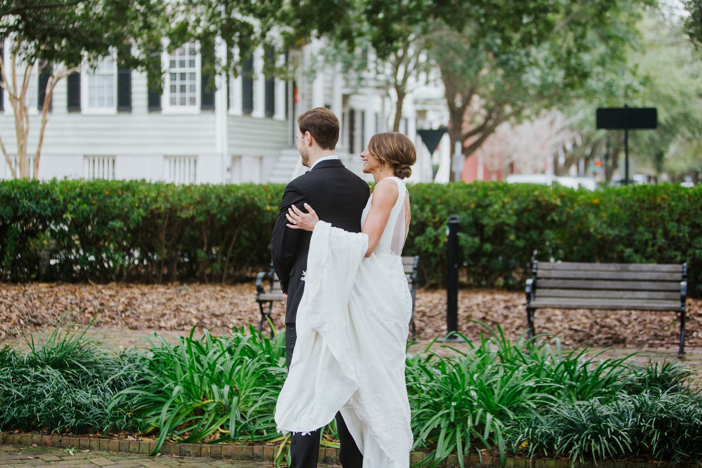 Madison and Ben’s first look in Historic, Savannah
