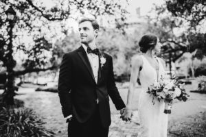 Bride and groom portraits in Historic Savannah by Izzy and Co.