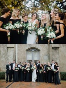 Bridal party portraits in Historic Savannah by Izzy and Co.