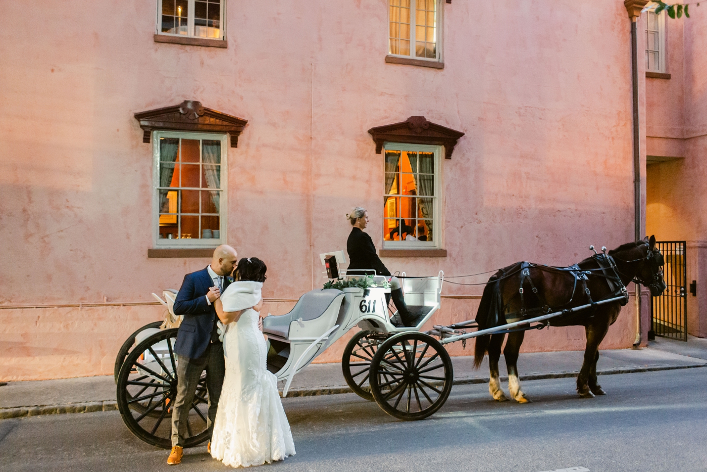 Wedding elopement reception at The Olde Pink House in Savannah