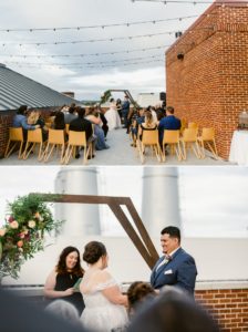 Wedding ceremony on the rooftop of The Alida Hotel