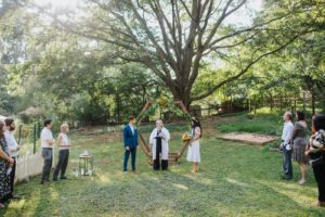 Backyard elopement in Atlanta