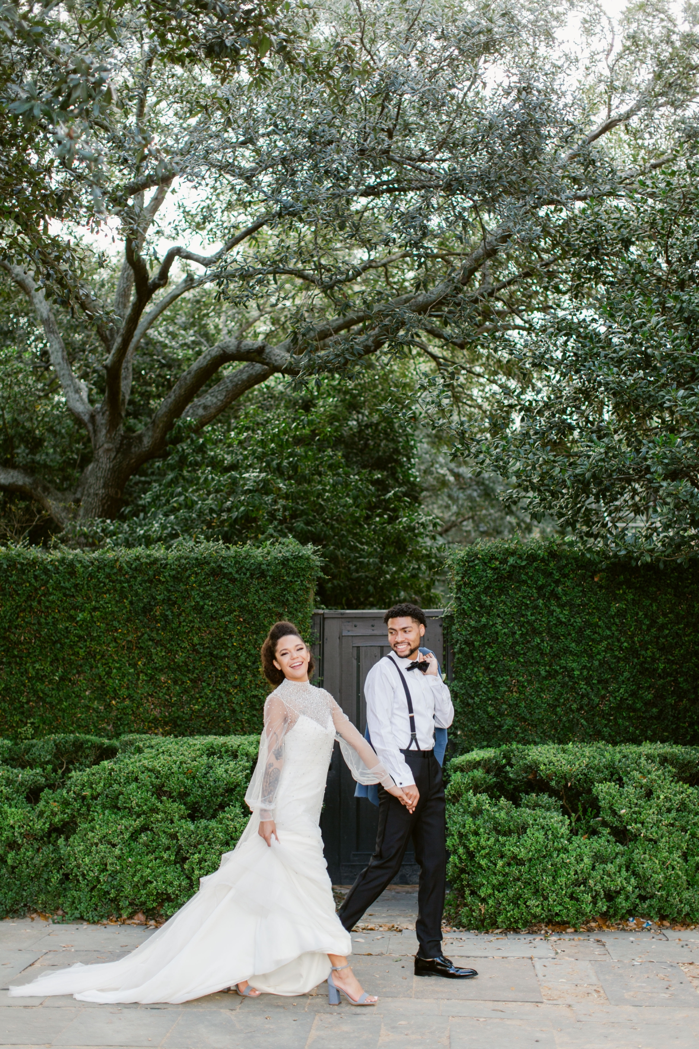 bride and groom portraits for spring elopement