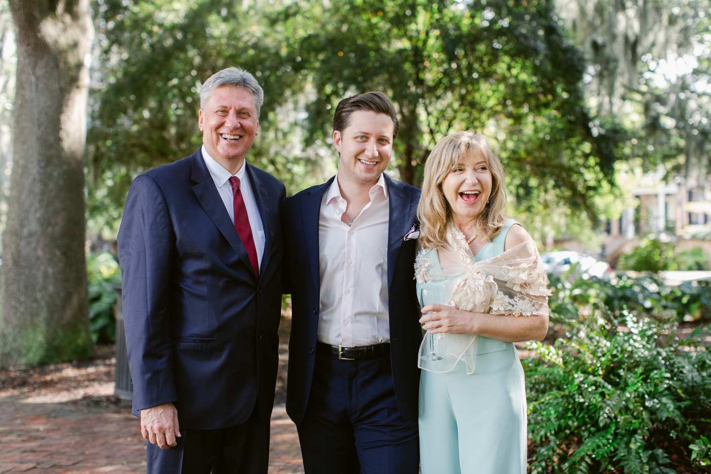 Family portraits after an elopement in Lafayette Square