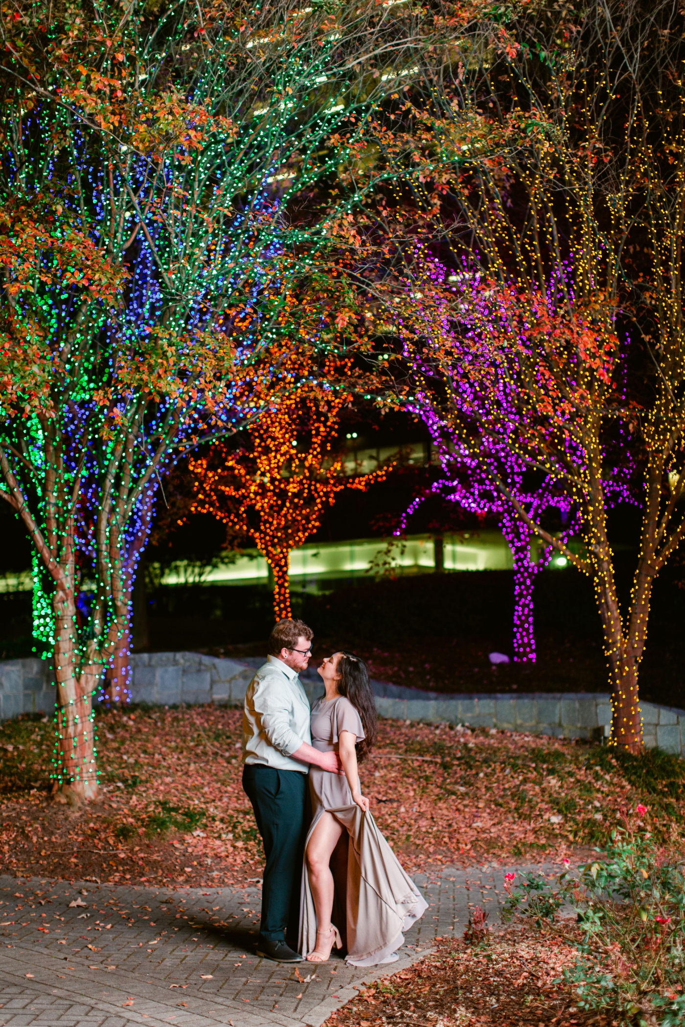 Christmas themed engagement session