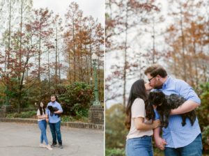 Winter engagement session in Piedmont Park in Atlanta