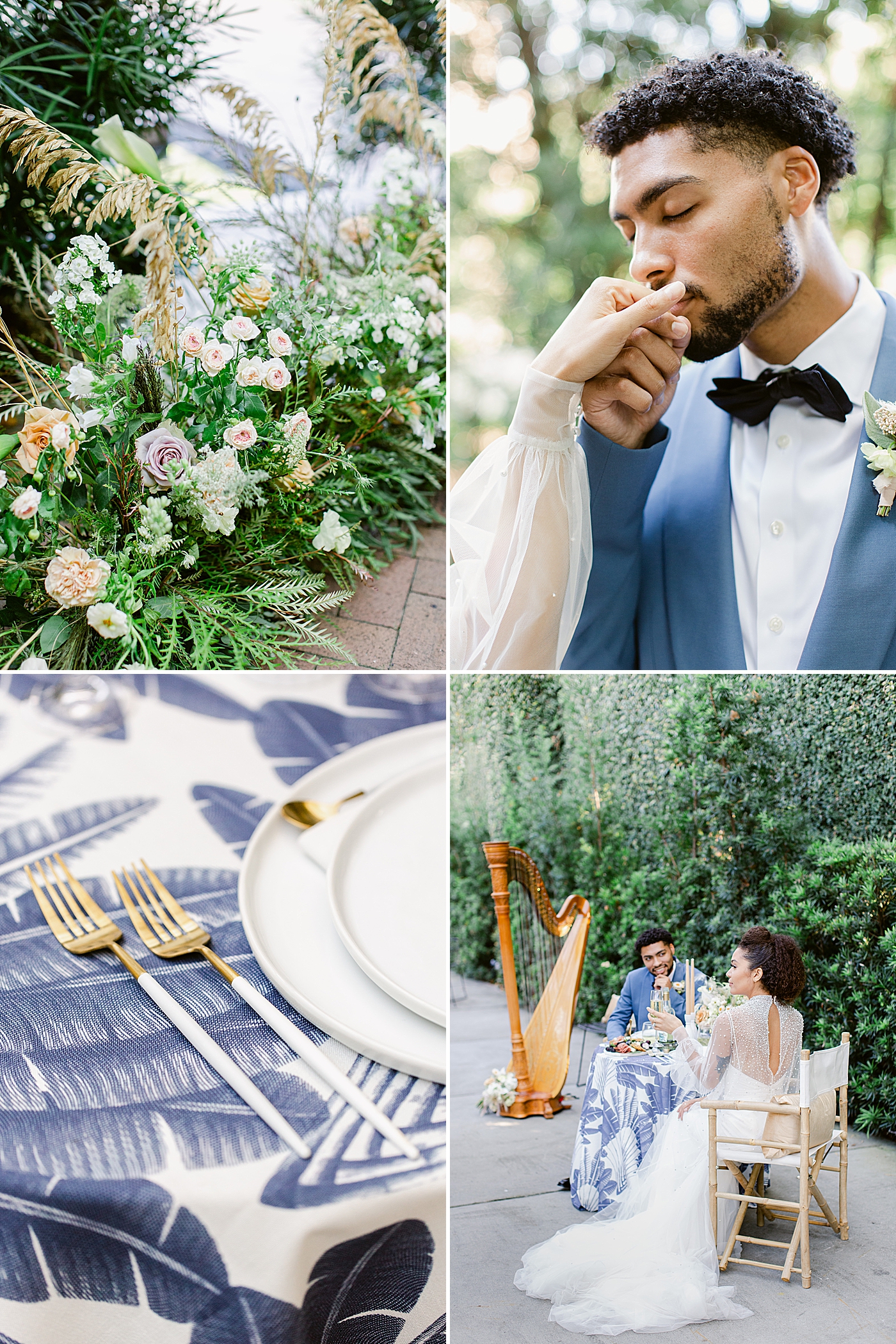 Dusty Blue Elopement at Ships Of The Sea