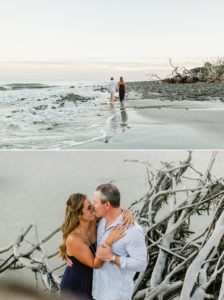 Editorial engagement session on Driftwood Beach