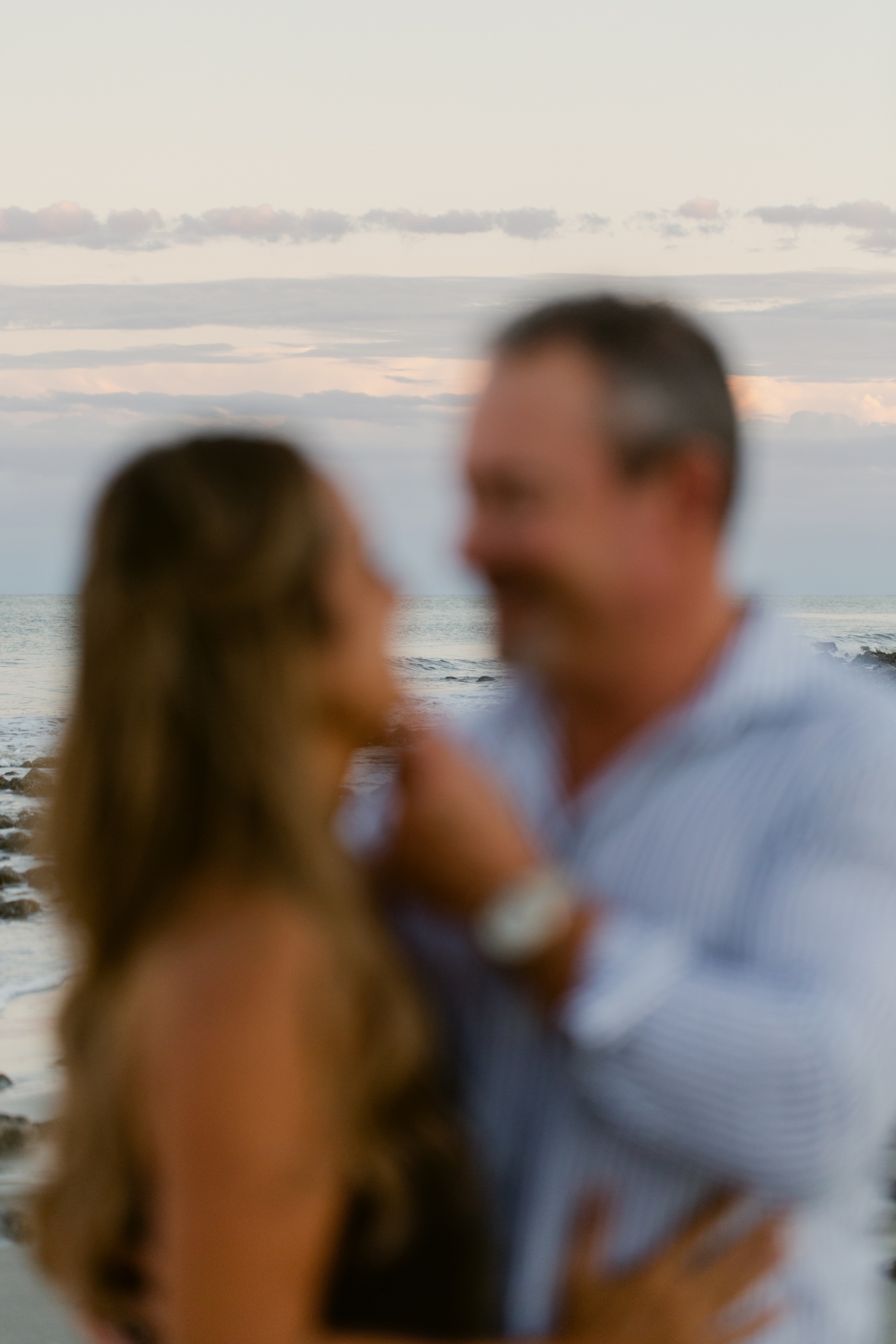 Editorial engagement session on Driftwood Beach