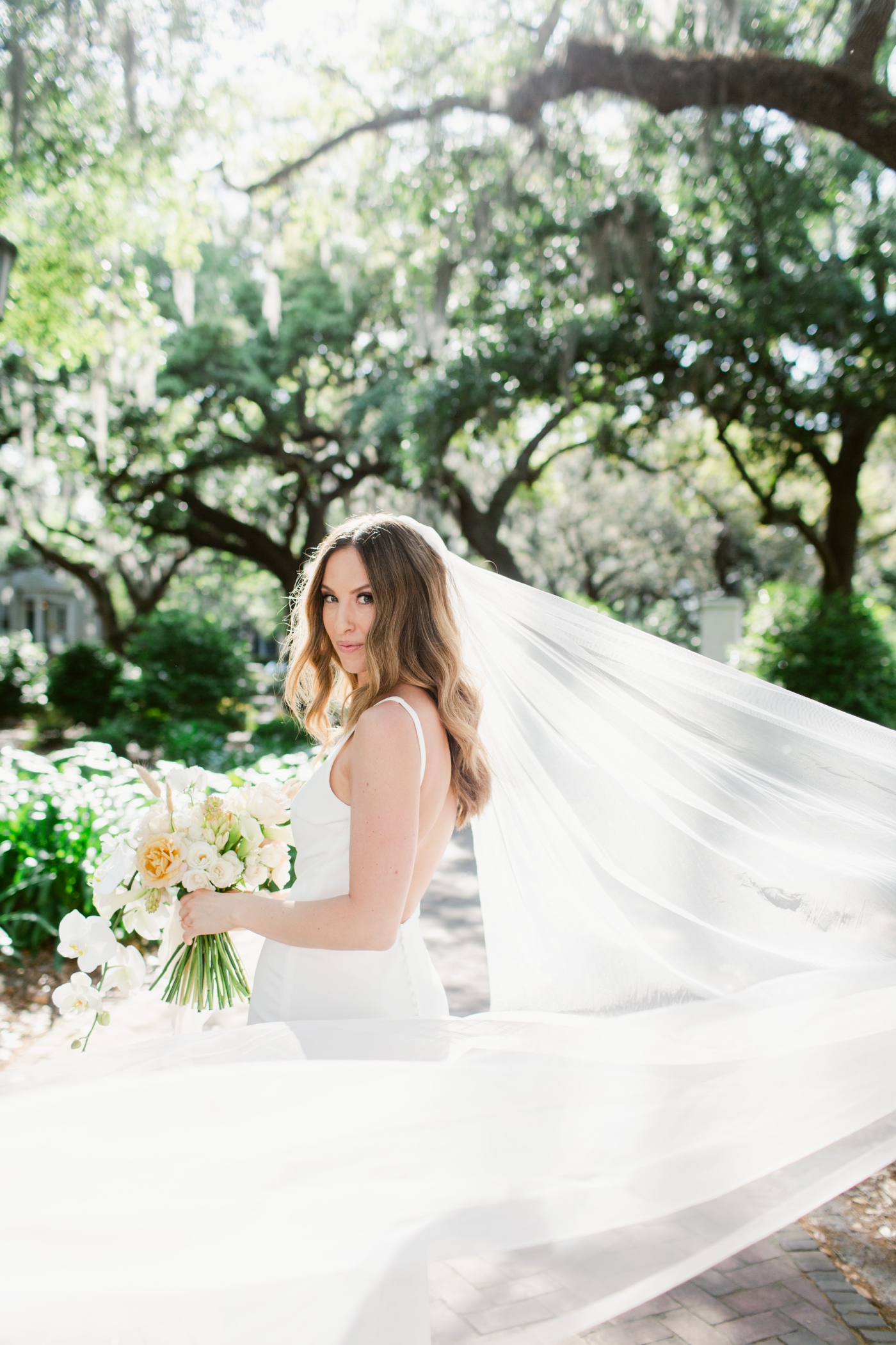 Bride in a Georgia gown by Made With Love Bridal