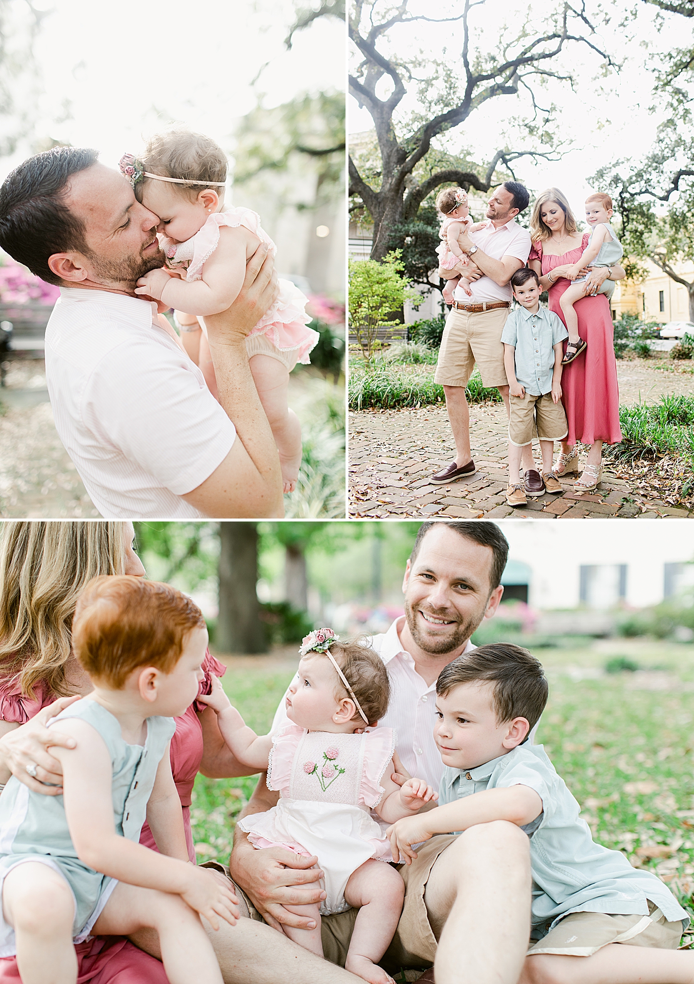 Spring Family Session in Downtown Savannah