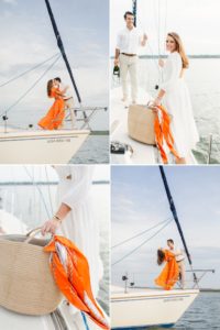 Colorful and nautical engagement session
