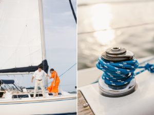 Colorful and nautical engagement session