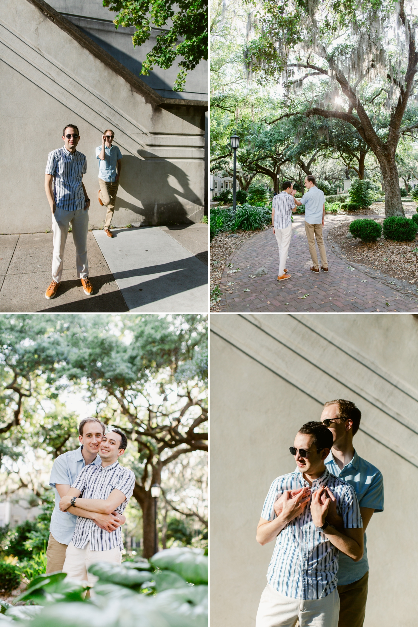 Engagement session in Chatham Square