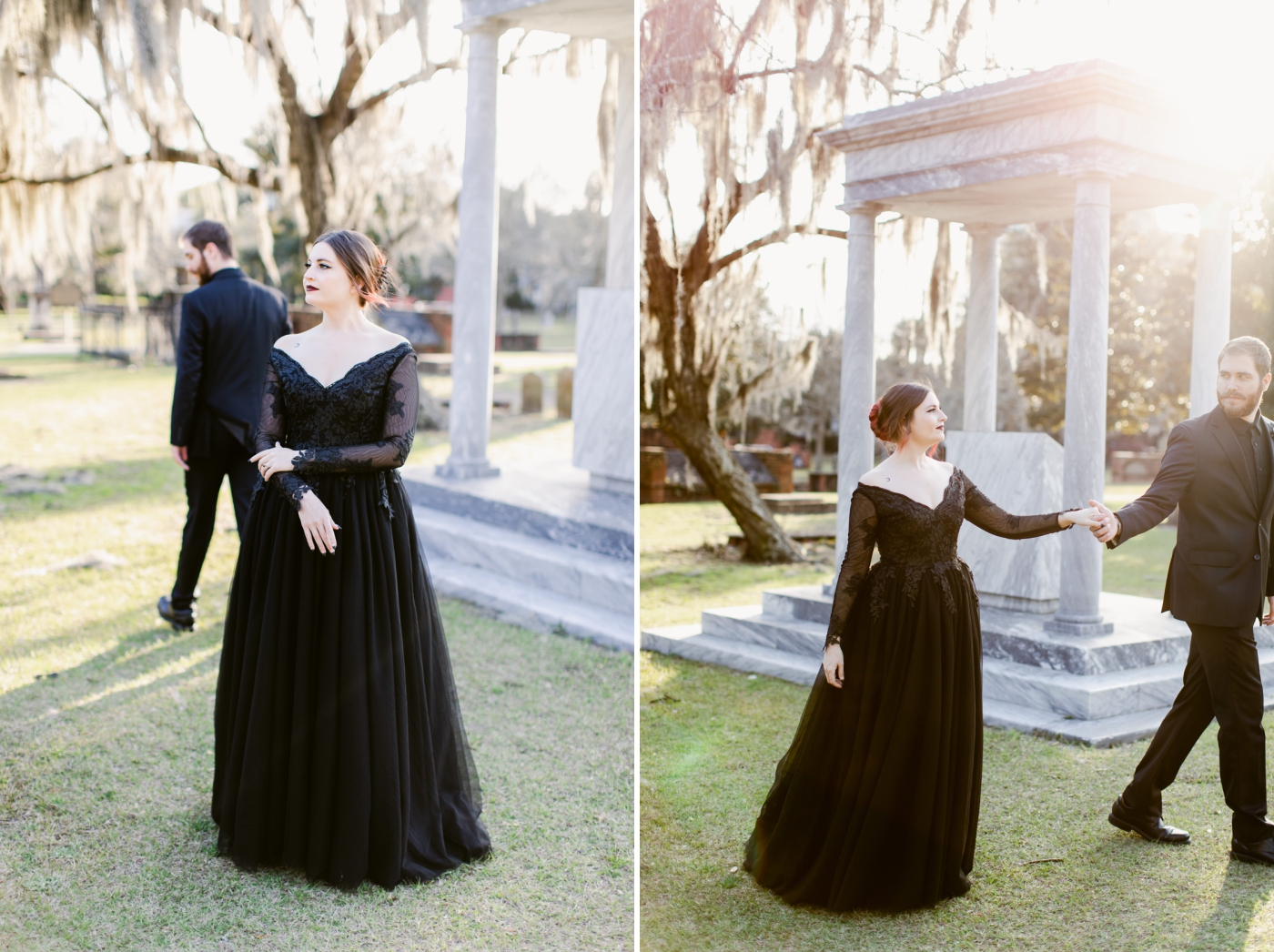 Anniversary session at Colonial Cemetary in Savannah