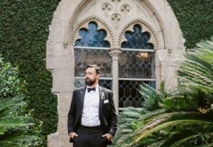 groom portraits at the Cloister Chapel