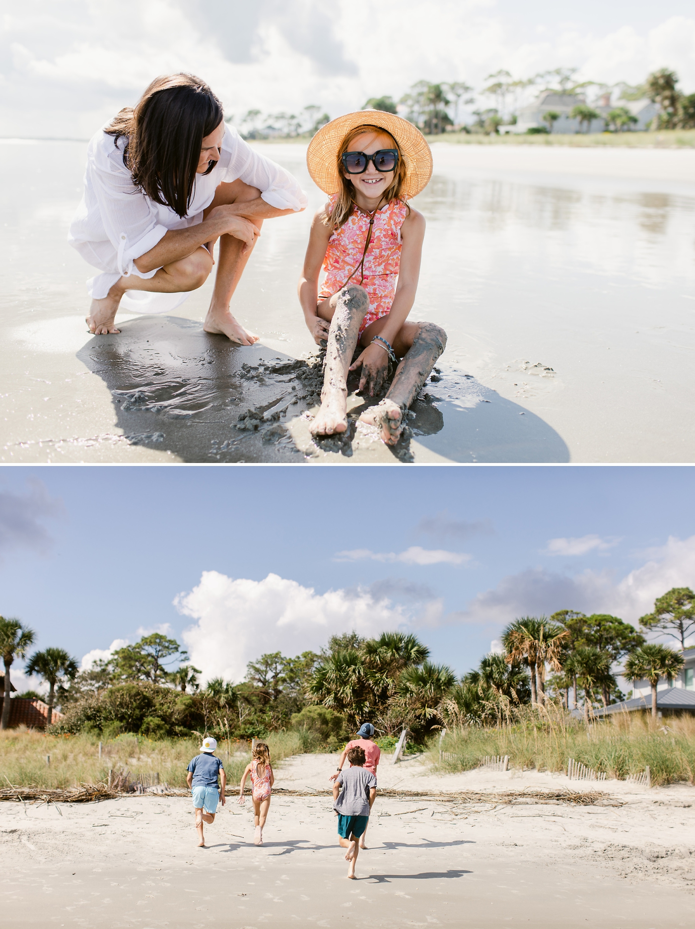 Beach family session on the Golden Isles