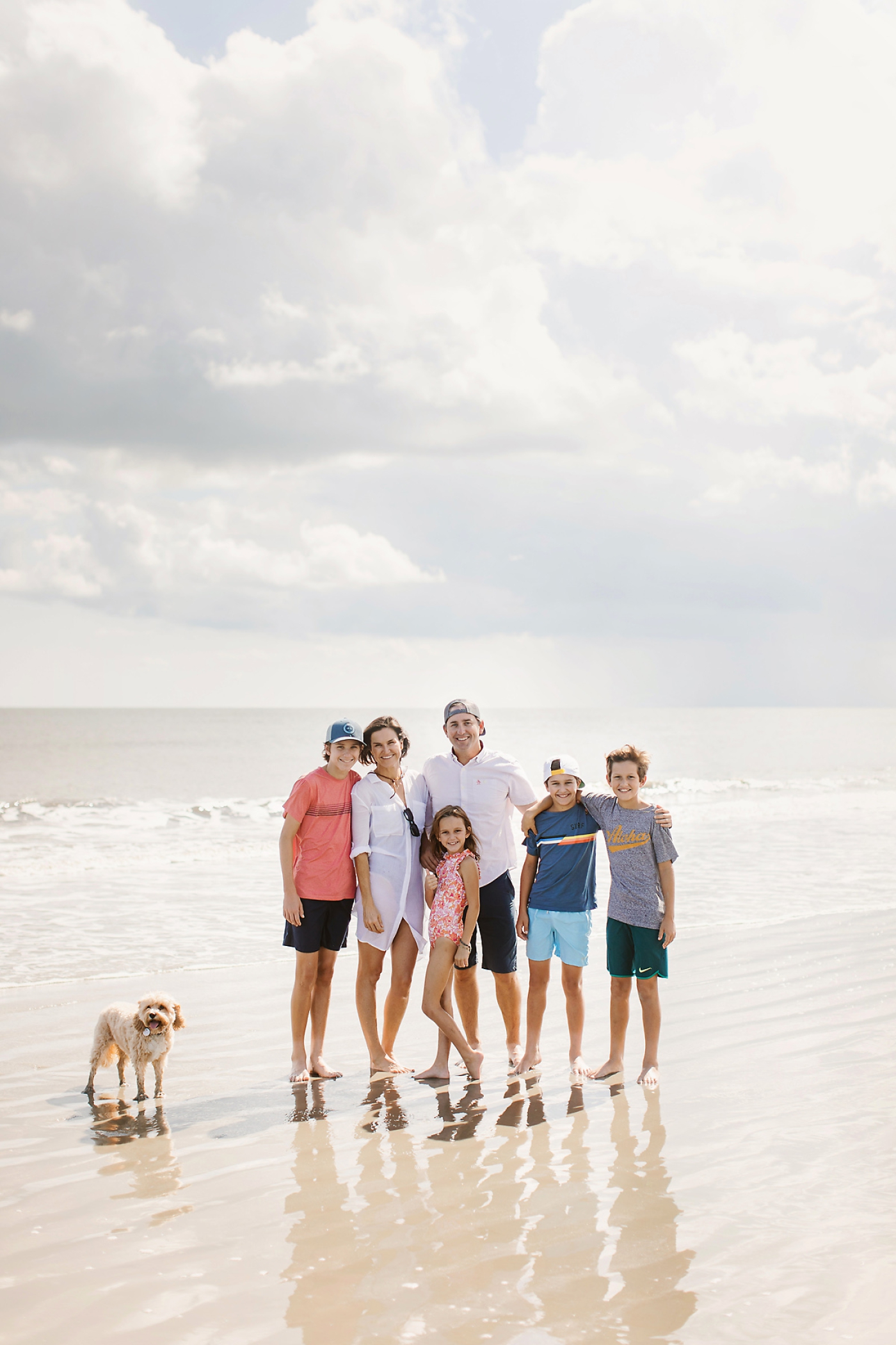 Beach family session on the Golden Isles