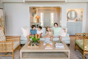 In-home family session on Sea Island