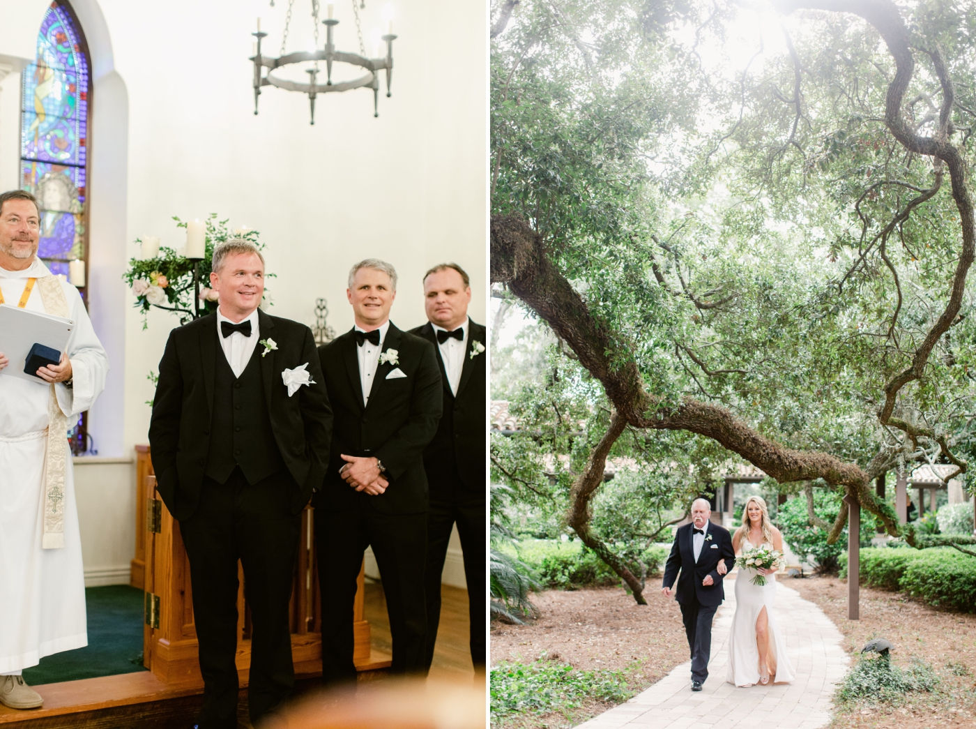 Wedding ceremony at The Cloister Chapel