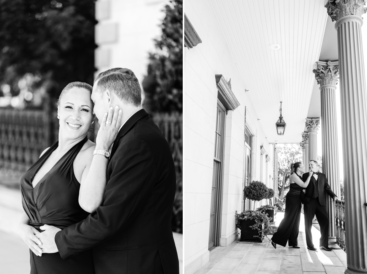 formal engagement session in Savannah