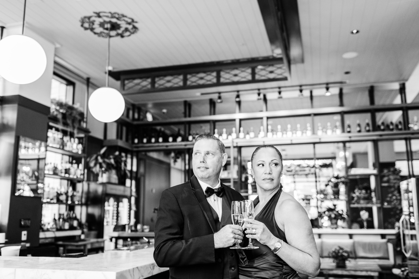 Formal Engagement Session at Perry Lane Hotel