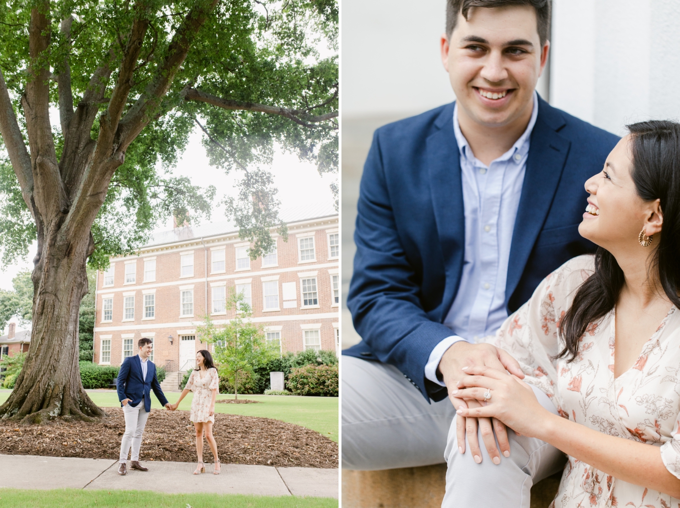 engagement session on North Campus at UGA