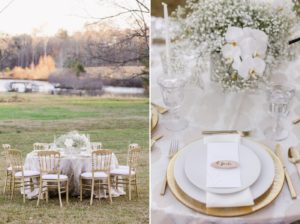 minimalist wedding tablescape