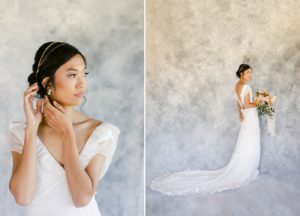 wedding gown with long train