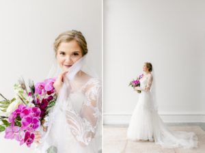 bride in Stella York gown