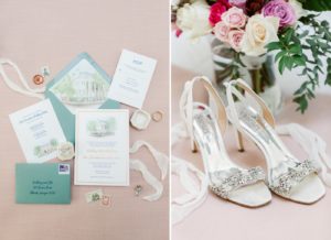 colorful wedding day details
