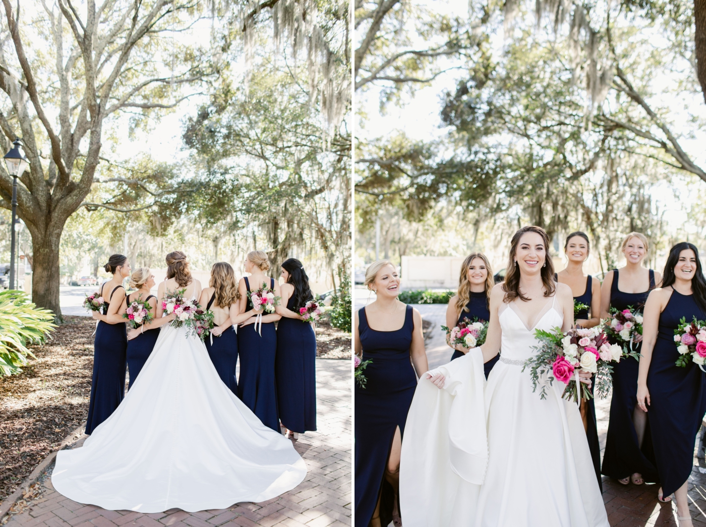 bridesmaids and groomsmen at Harper Fowlkes House