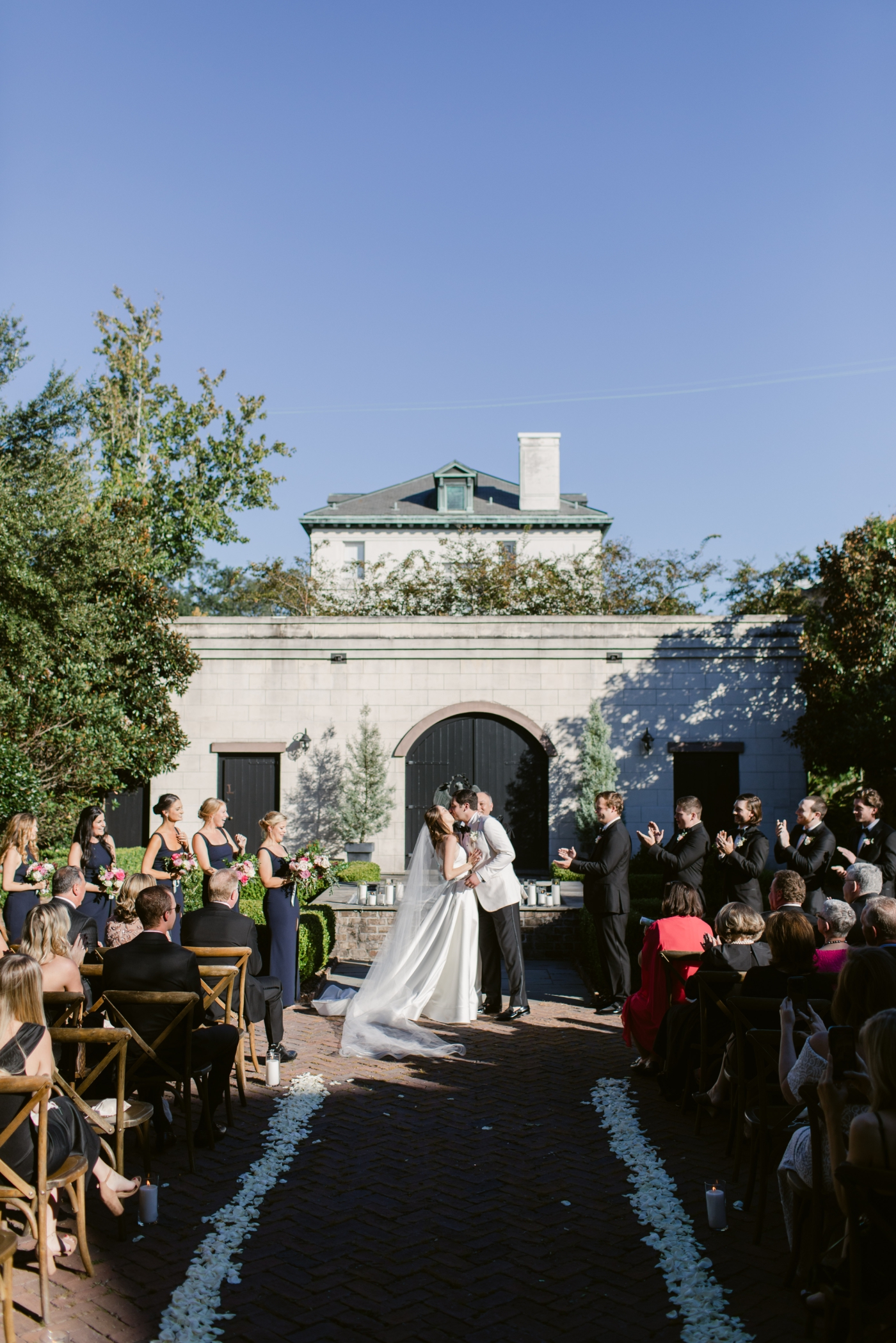 intimate wedding ceremony at Harper Fowlkes House