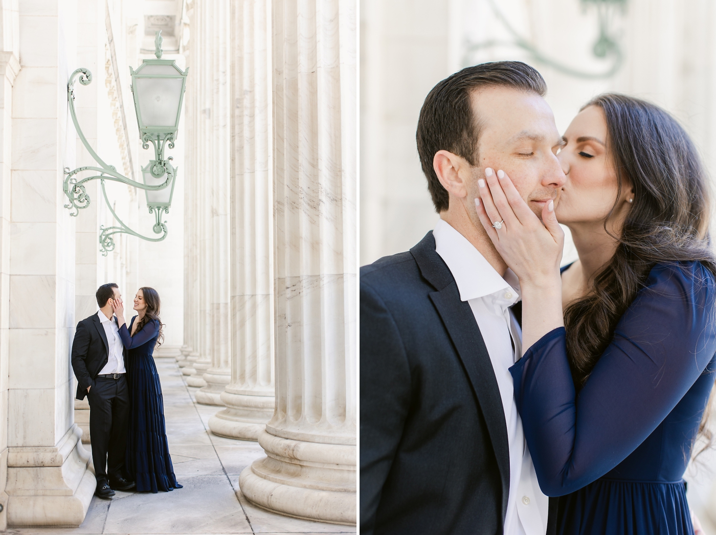 engagement session at Byron Courthouse