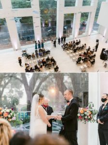 wedding ceremony at The Jepson Center