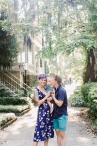 downtown savannah family session