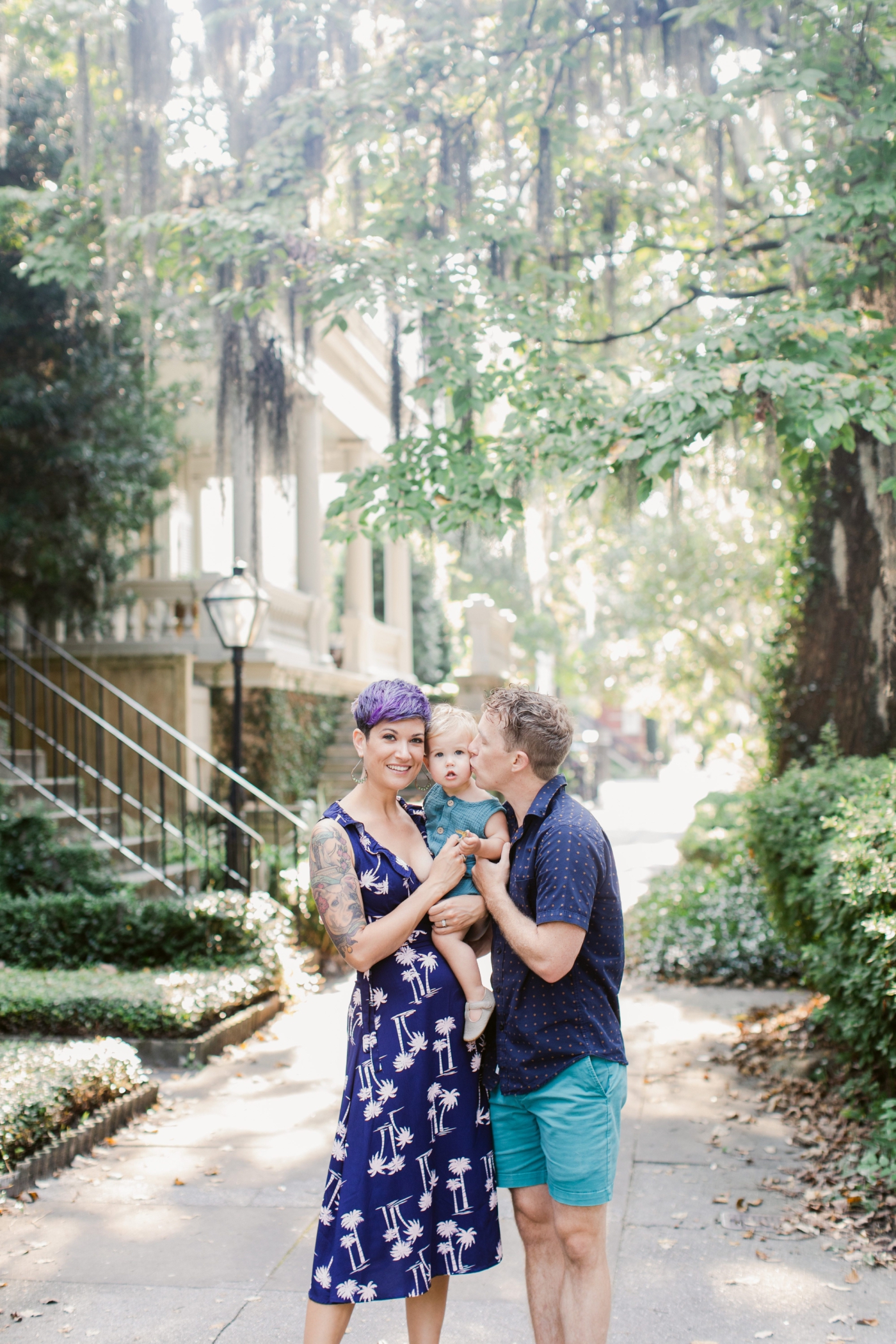 downtown savannah family session