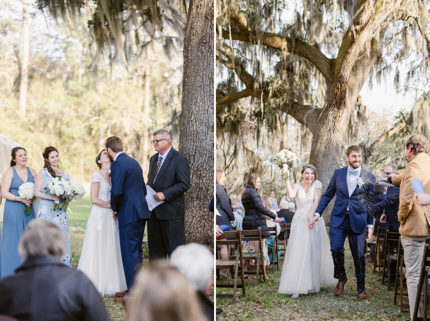 outdoor wedding ceremony in Georgia