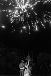 fireworks at wedding