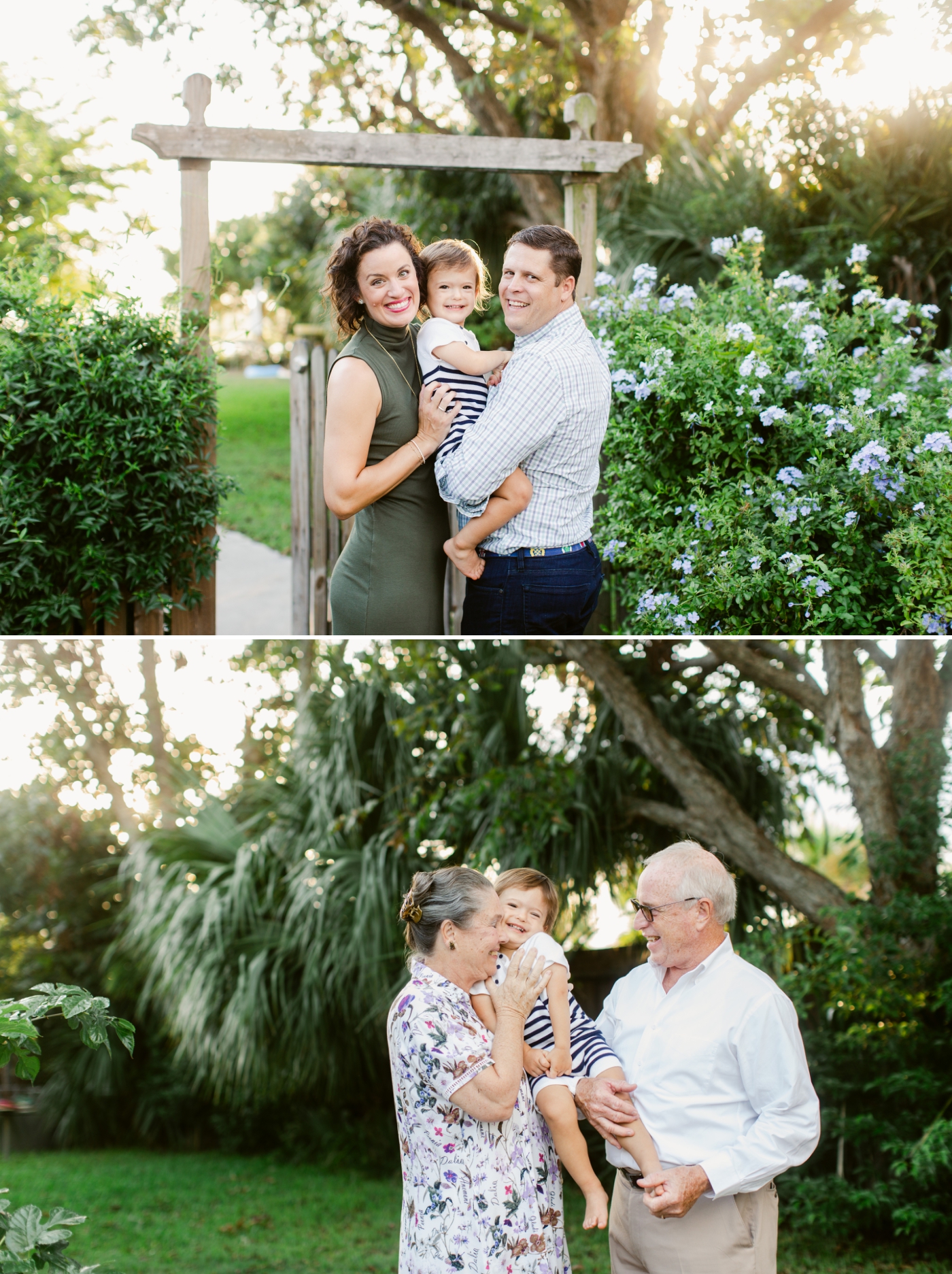 at-home family session on Tybee Island