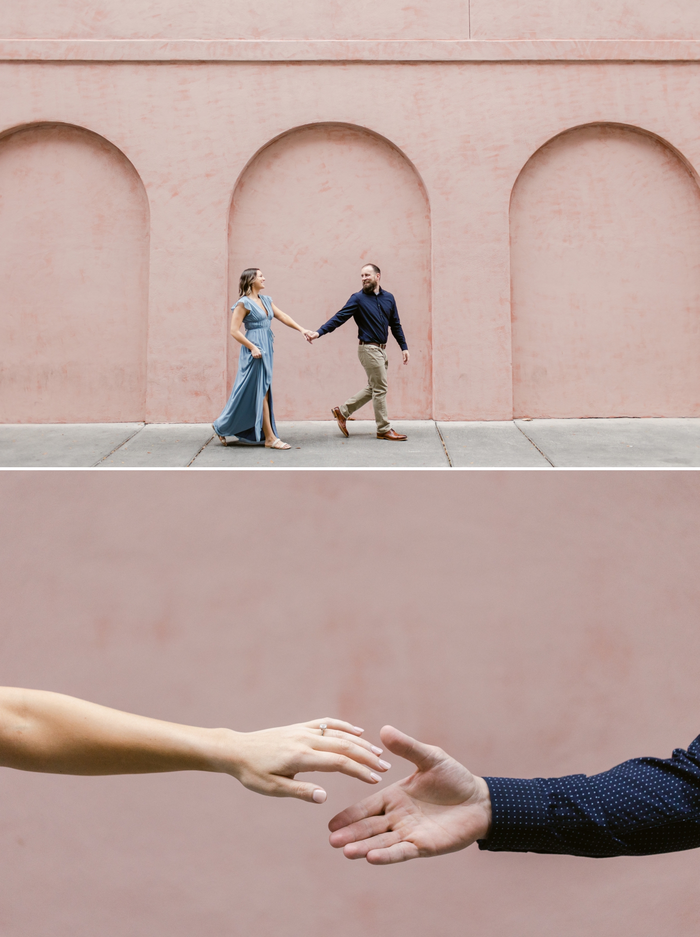 The Olde Pink House engagement session