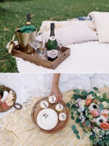 styled picnic in Monterey Square