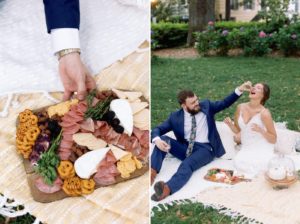 styled picnic for elopement
