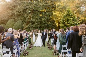 wedding ceremony at Atlanta Botanical Gardens