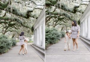 family session in downtown Savannah