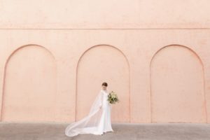 bride in gown by Alyssa Kristin
