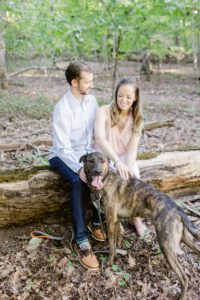 Atlanta couples portraits with their dog