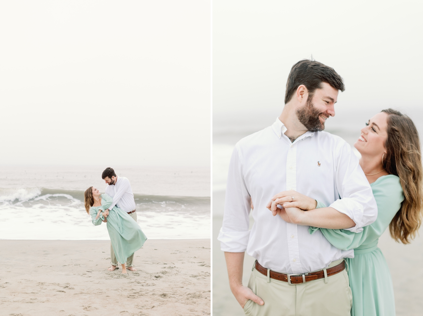 Engagement session on the beach on St. Simons