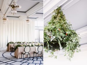 Winter wedding with holiday decor in Savannah