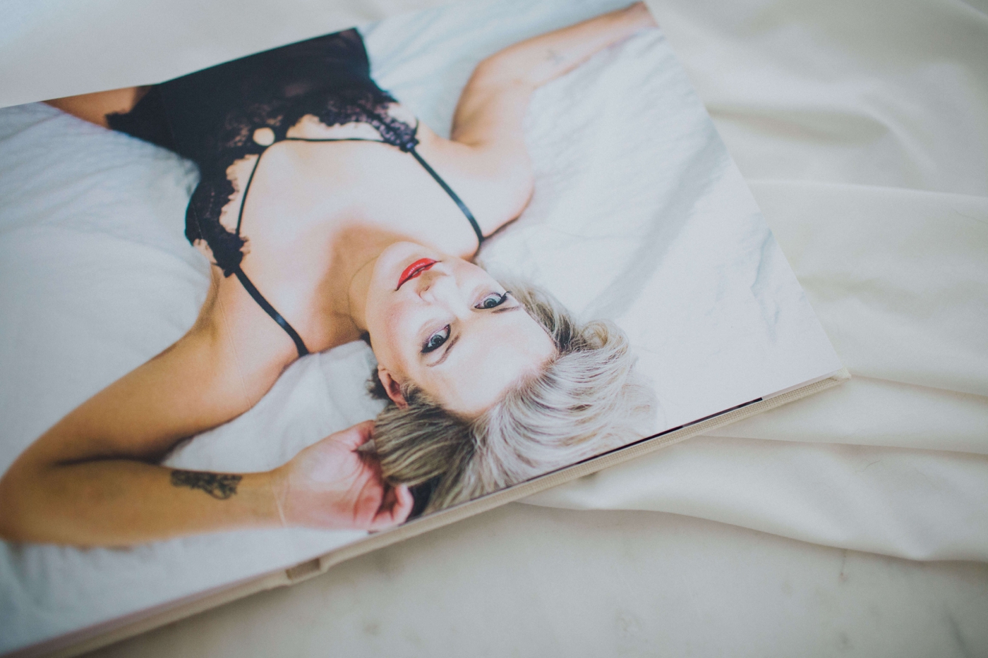 Sexy Book from a boudoir session in Savannah